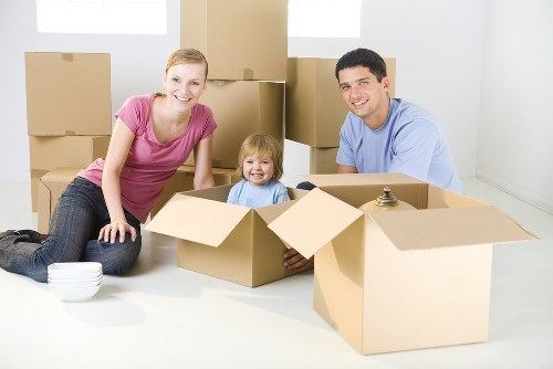 Moving team loading belongings for a Golders Green flat relocation