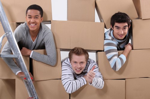 Residential street in Goldersgreen suited for compact moving jobs