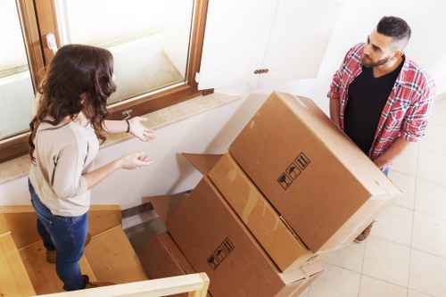 Temporary office storage arrangement for refurbishment or relocation