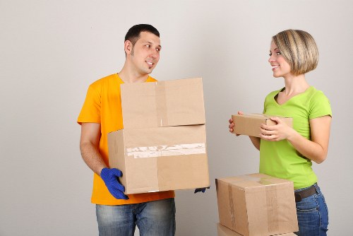 Risk assessment being carried out in a storage area